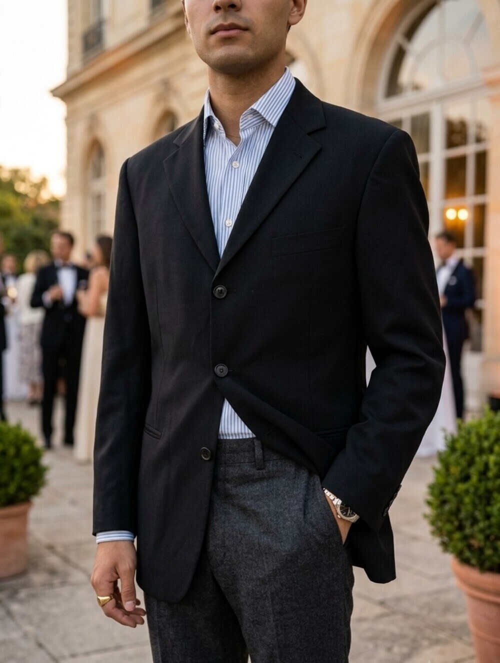 🇩🇪Hugo Boss EINSTEIN/Sigma Black Sport Coat with Notch Lapel